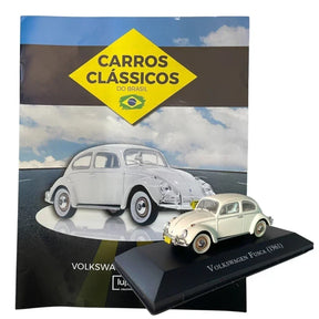 Carros Clássicos do Brasil: Volkswagen Fusca (1961) - Escala 1:43 - Edição 02