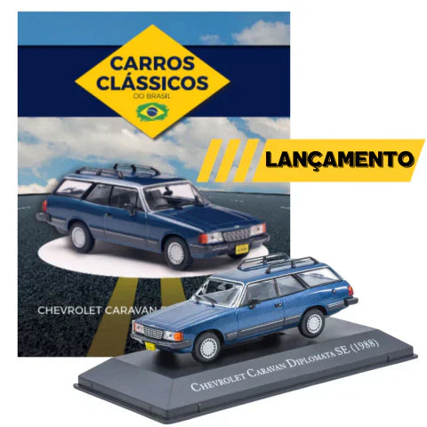 Coleção Carros Clássicos do Brasil: Chevrolet Caravan Diplomata (1988) - Escala: 1:43 - Edição 35