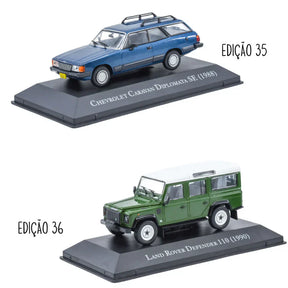 Combo 4ª Temporada Carros Clássicos do Brasil com 10 miniaturas Escala 1:43 Luppa