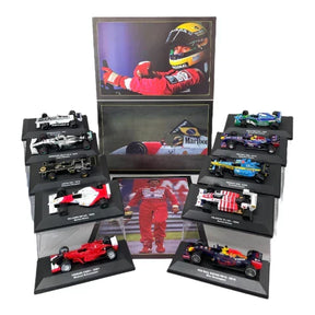 Combo Lendas da F1 com 10 Miniaturas de Carros 1:43 Brinde