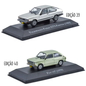 Combo 4ª Temporada Carros Clássicos do Brasil com 10 miniaturas Escala 1:43 Luppa