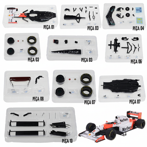 Automodelismo - Miniatura McLaren MP 4/8 1993 para Montar - Ayrton Senna - Escala 1:18