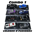 Combo 1 Velozes e Furiosos com 8 Miniaturas da Coleção Velozes e Furiosos 1:43 Luppa