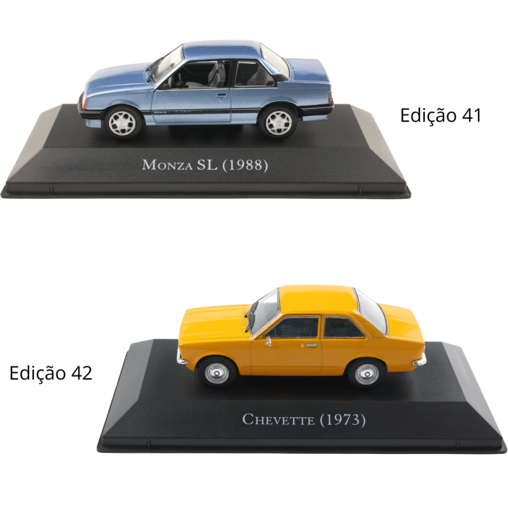 Combo 5ª Temporada Chevrolet Série Ouro com 10 miniaturas da Escala 1:43