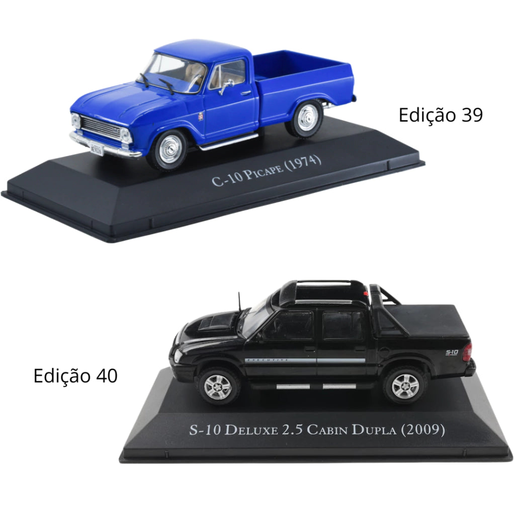 Combo 5ª Temporada Chevrolet Série Ouro com 10 miniaturas da Escala 1:43