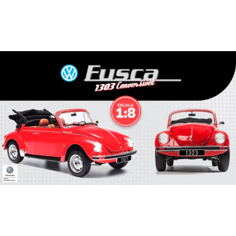 Coleção Construa Seu VW Fusca 1303 Conversível em Miniatura - Escala 1:8