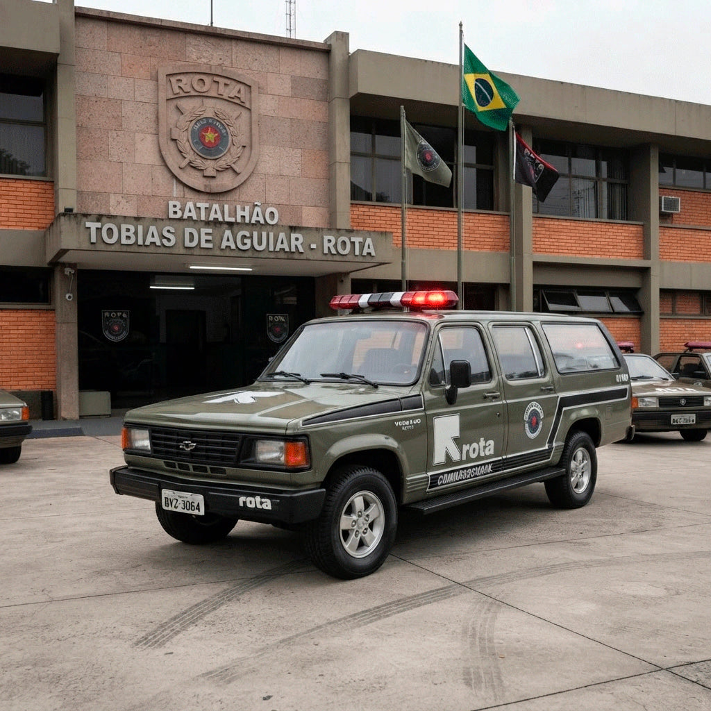 Coleção Chevrolet Série Ouro: Veraneio - ROTA Polícia Militar De São Paulo - Edição 61