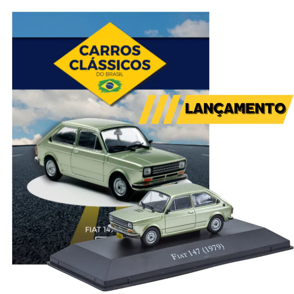 Coleção Carros Clássicos do Brasil: Fiat 147 (1979) - Escala 1:43 - Edição 40